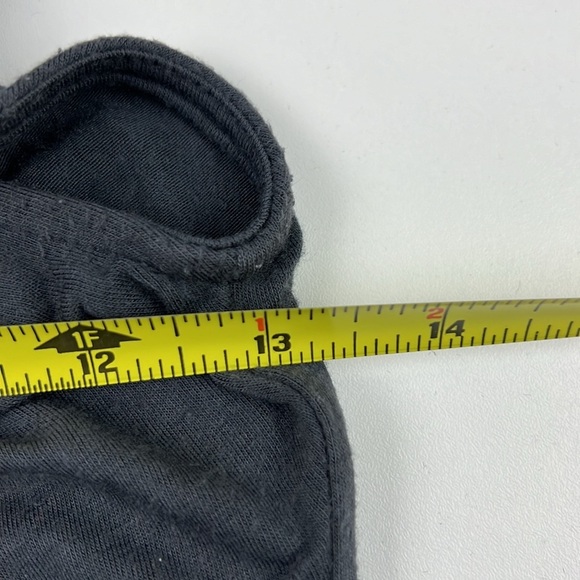 2b bebe charcoal flowy bedazzled rhinestone halter  tank top - Picture 9 of 10